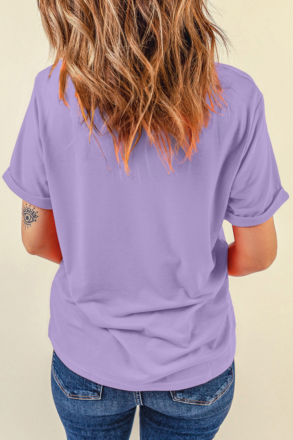 Wisteria Boo Checkered Bow Ghost Halloween Graphic Tee - loveforevers