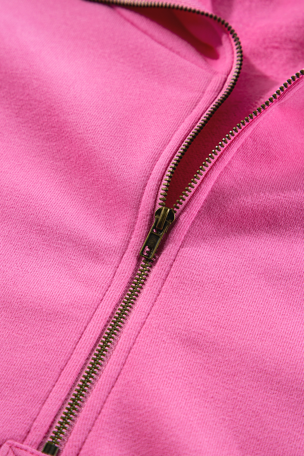 Bonbon Fleece Lined Half Zipper Kangaroo Pockets Loose Hoodie - loveforevers