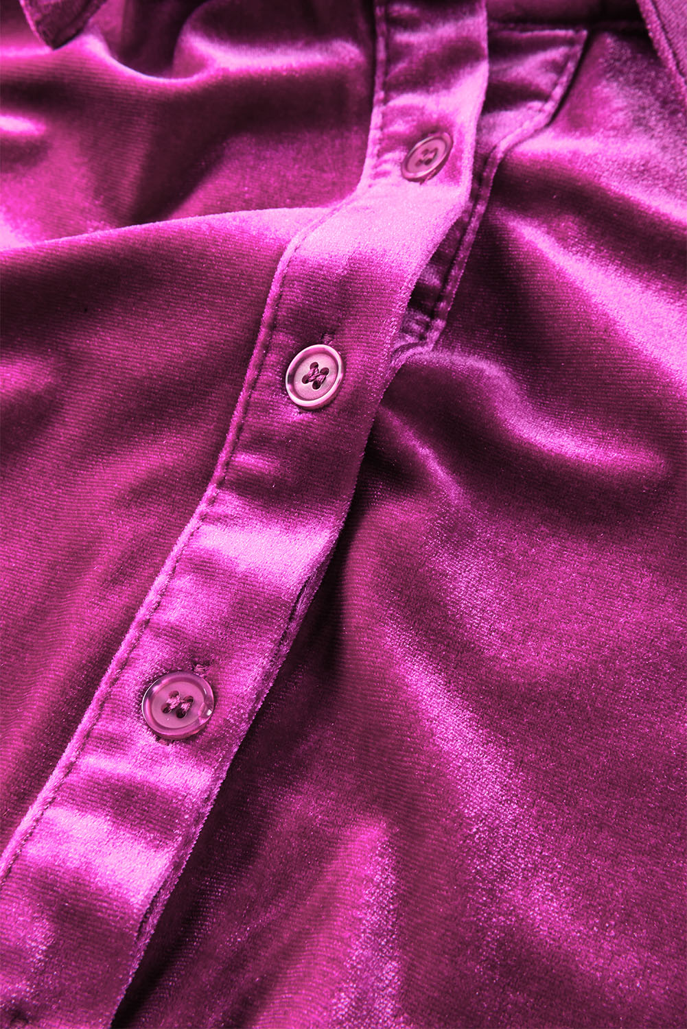 Burgundy 3/4 Sleeve Tunic Babydoll Velvet Shirt - loveforevers