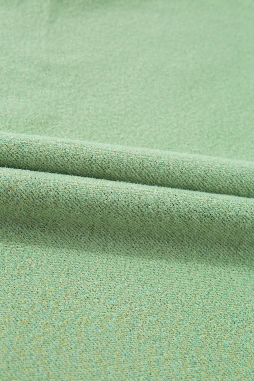 Grass Green Solid Fleece Lined Drop Shoulder High Low Sweatshirt - loveforevers