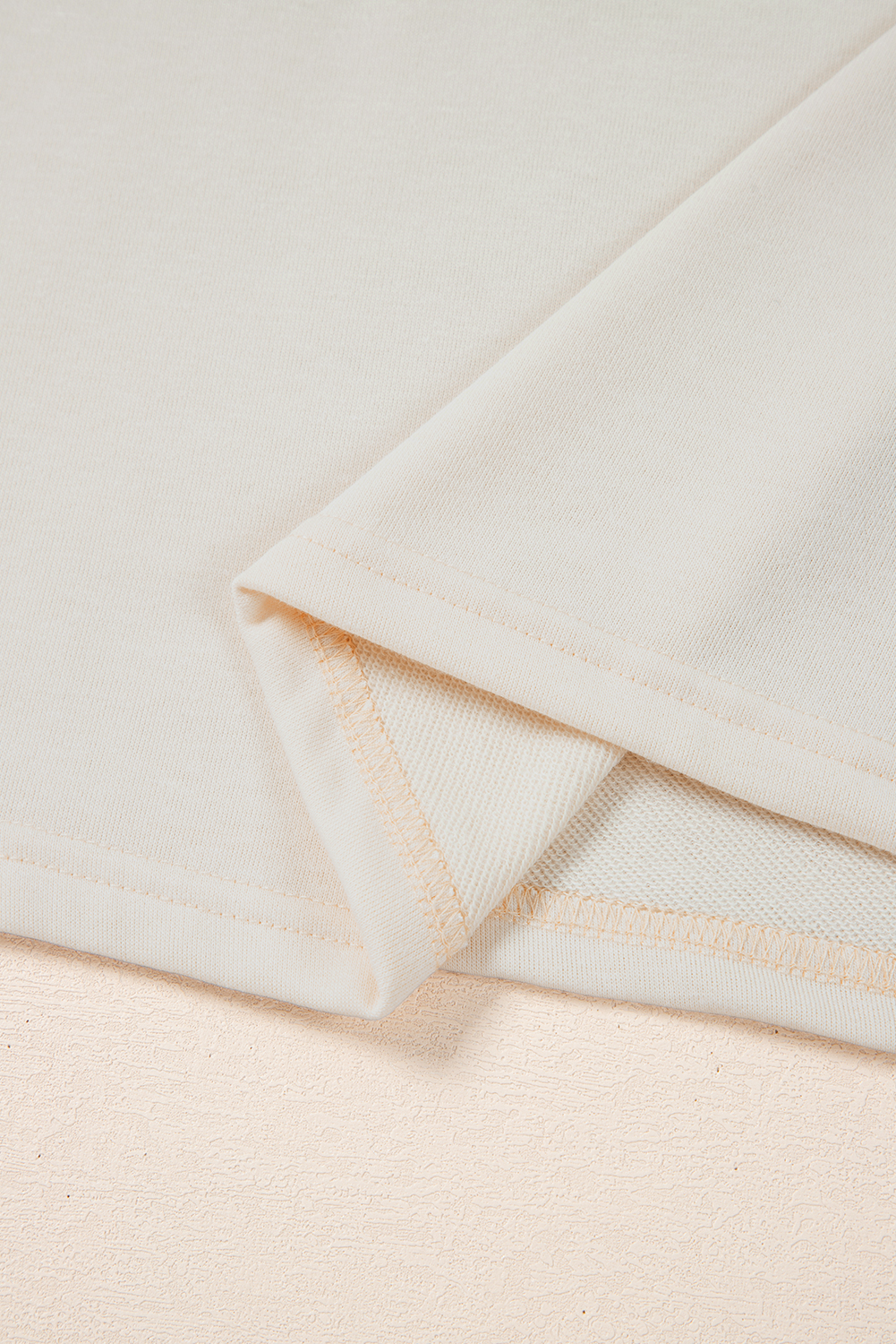 White Pearled Puff Sleeve Round Neck Loose Top - loveforevers