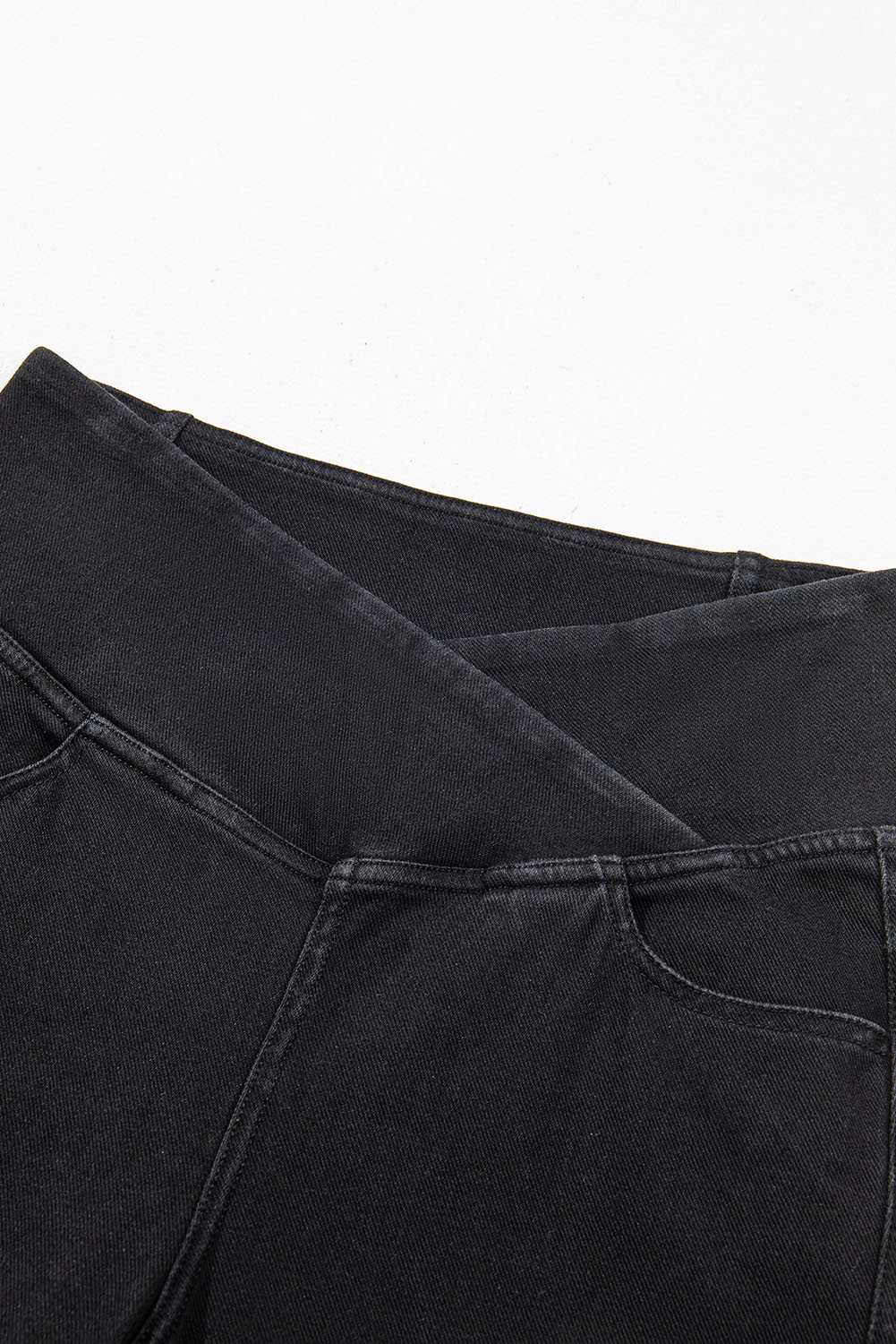 Black Arched Waist Stretchy Slim Fit Jeggings - loveforevers