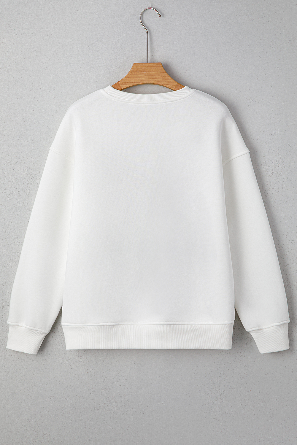 White FARM FRESH PUMPKINS Embroidered Graphic Thanksgiving Holiday Sweatshirt - loveforevers