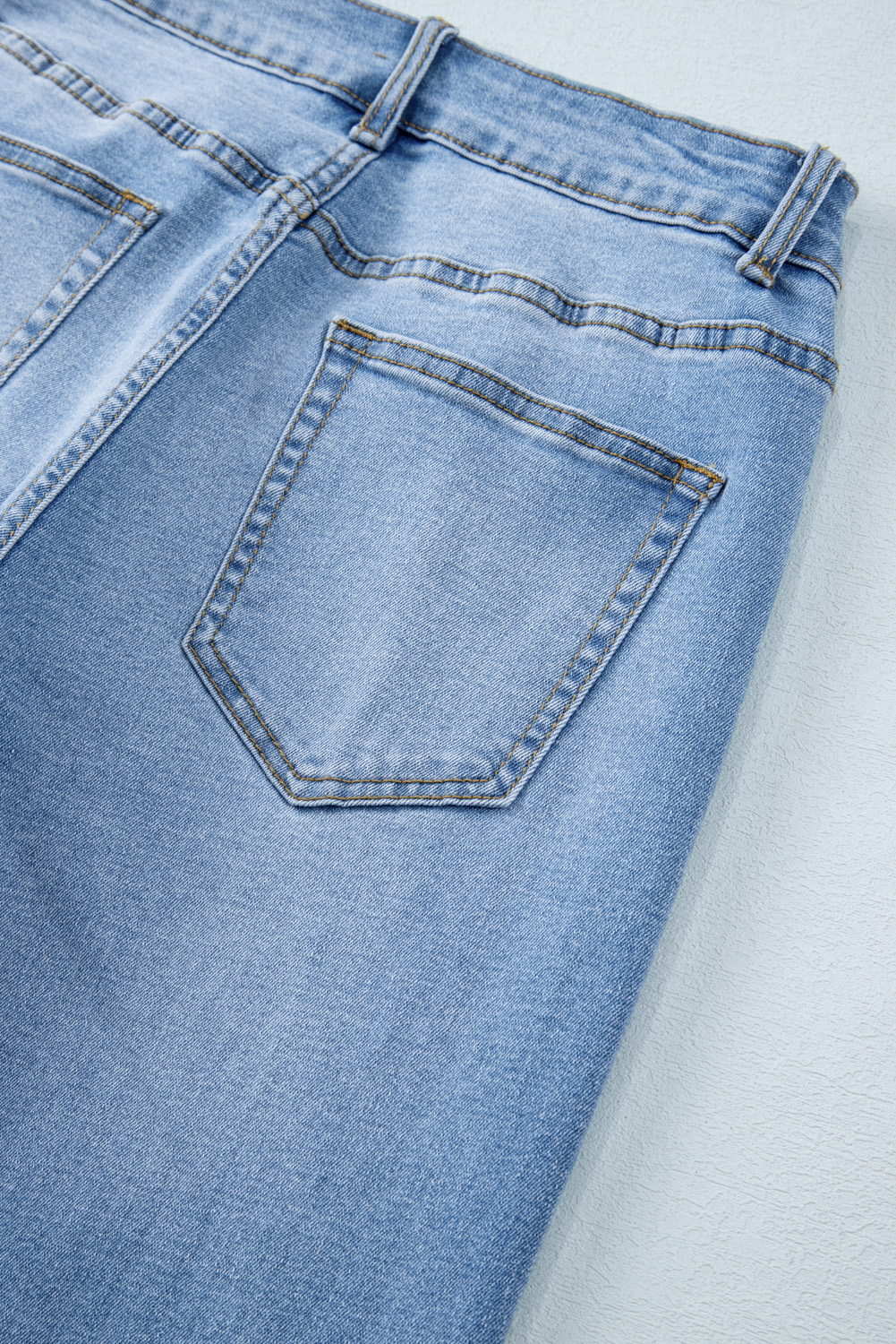 Gray Raw Hem Straight Leg Loose High Waist Jeans - loveforevers