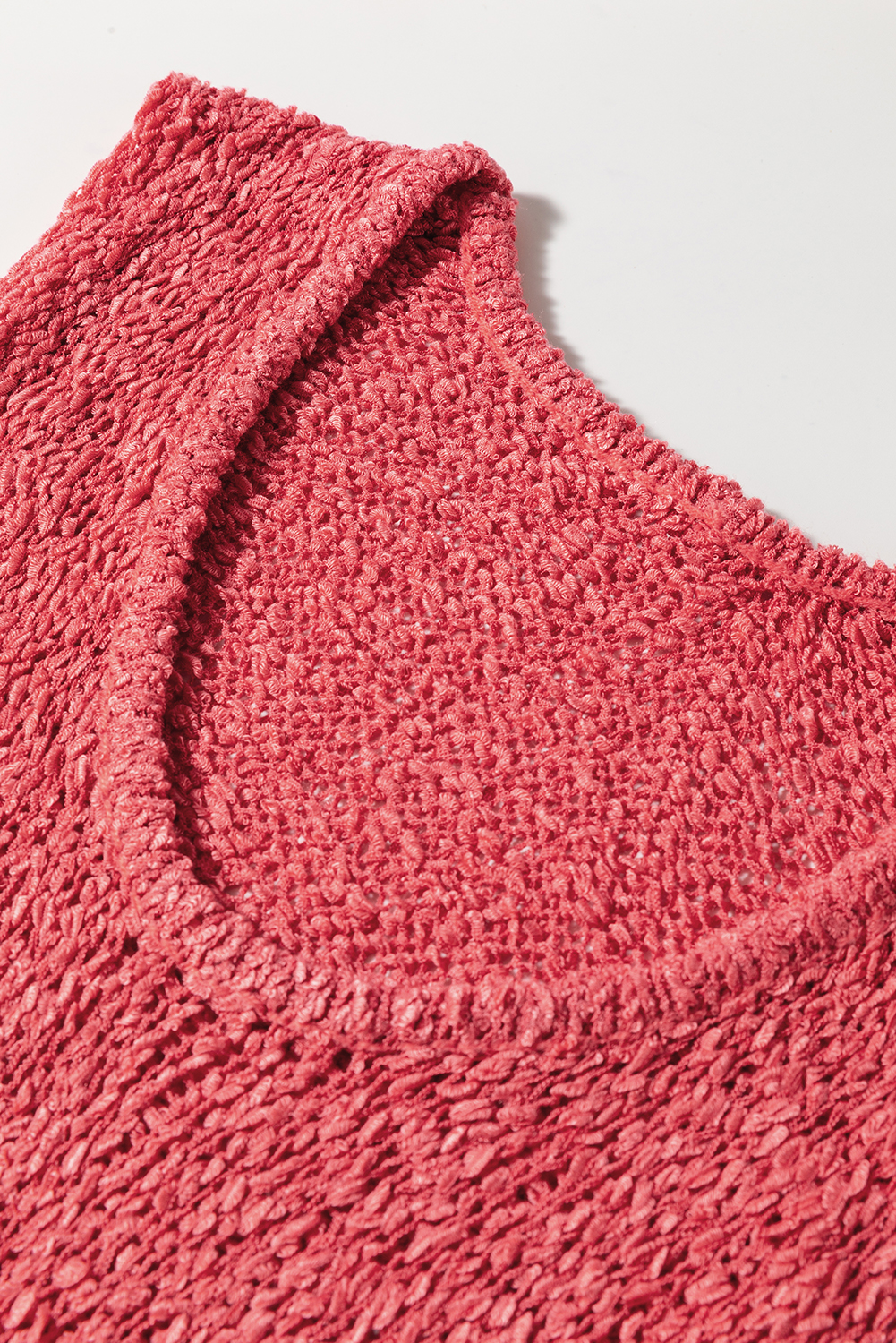 Flamingo Textured Knit U Neck Slim Fit Sweater Vest - loveforevers