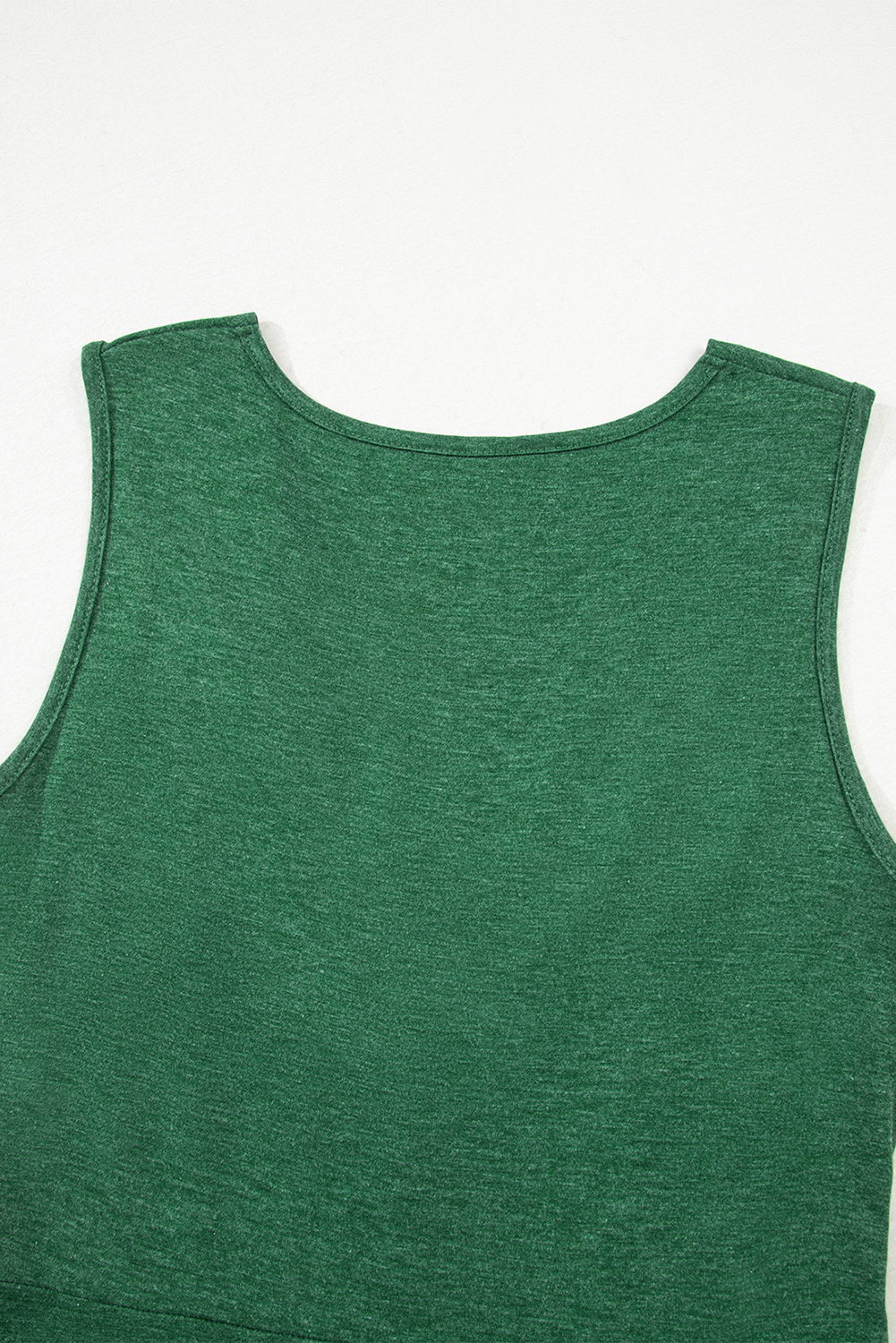 Blackish Green Twisted Bust V Neck Sleeveless Dress - loveforevers