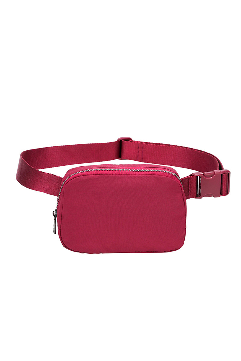 Fiery Red Waterproof Zipped Crossbody Chest Bag 20*5*14cm - loveforevers