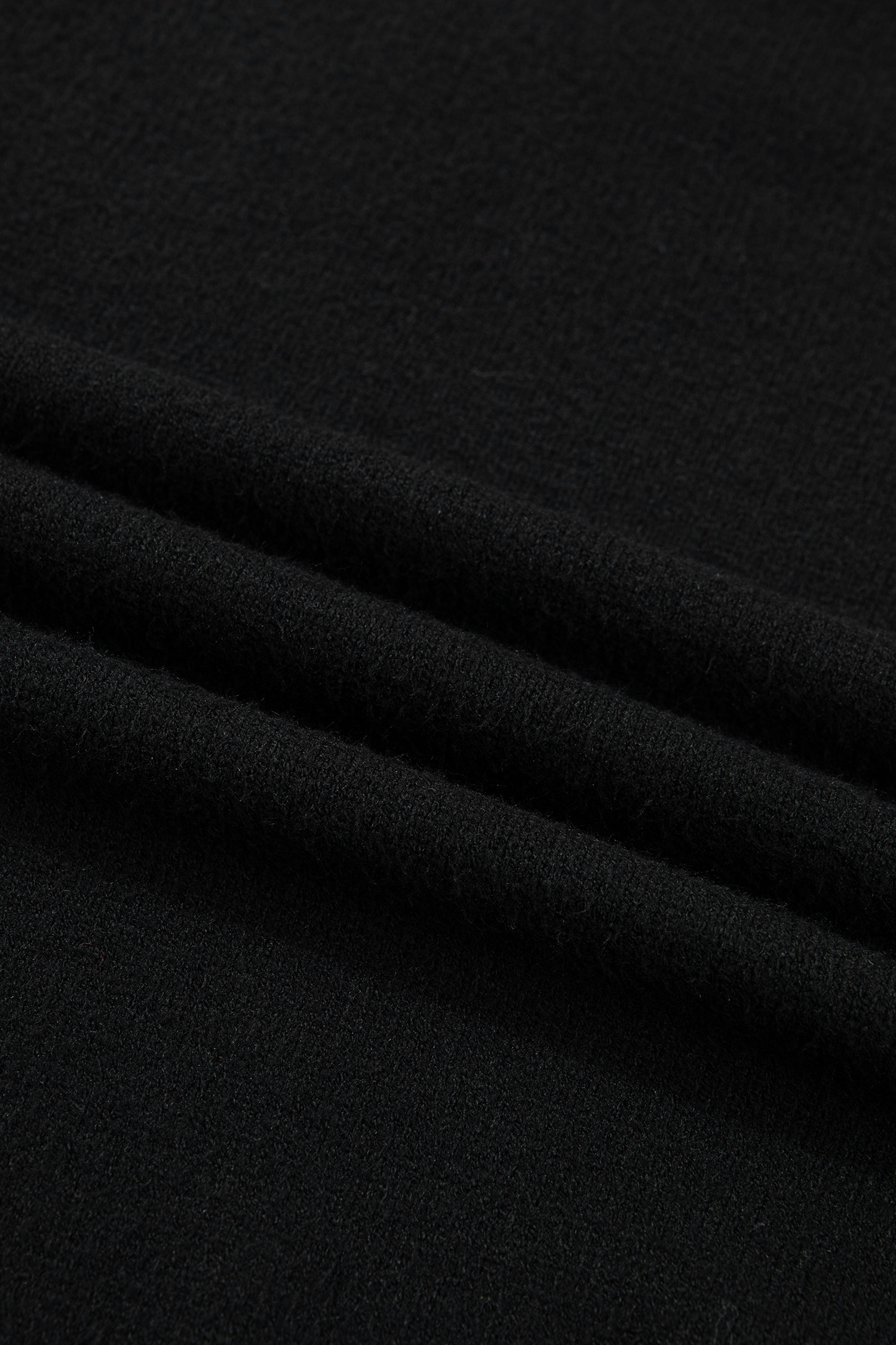 Black Heart Detail Contrast Cuffs Baggy Sweater - loveforevers