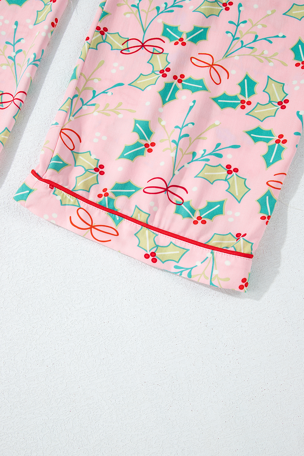 Multicolour Floral Christmas Pajamas Set - loveforevers