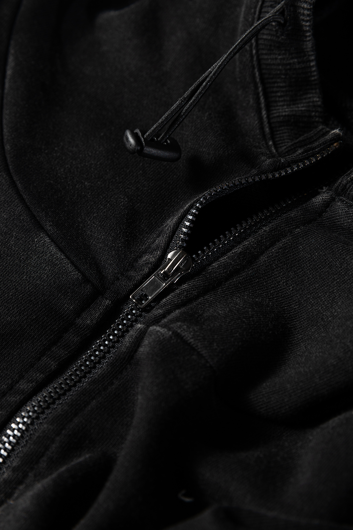 Canton Half Zip Kangaroo Pocket Mineral Wash Baggy Hoodie - loveforevers