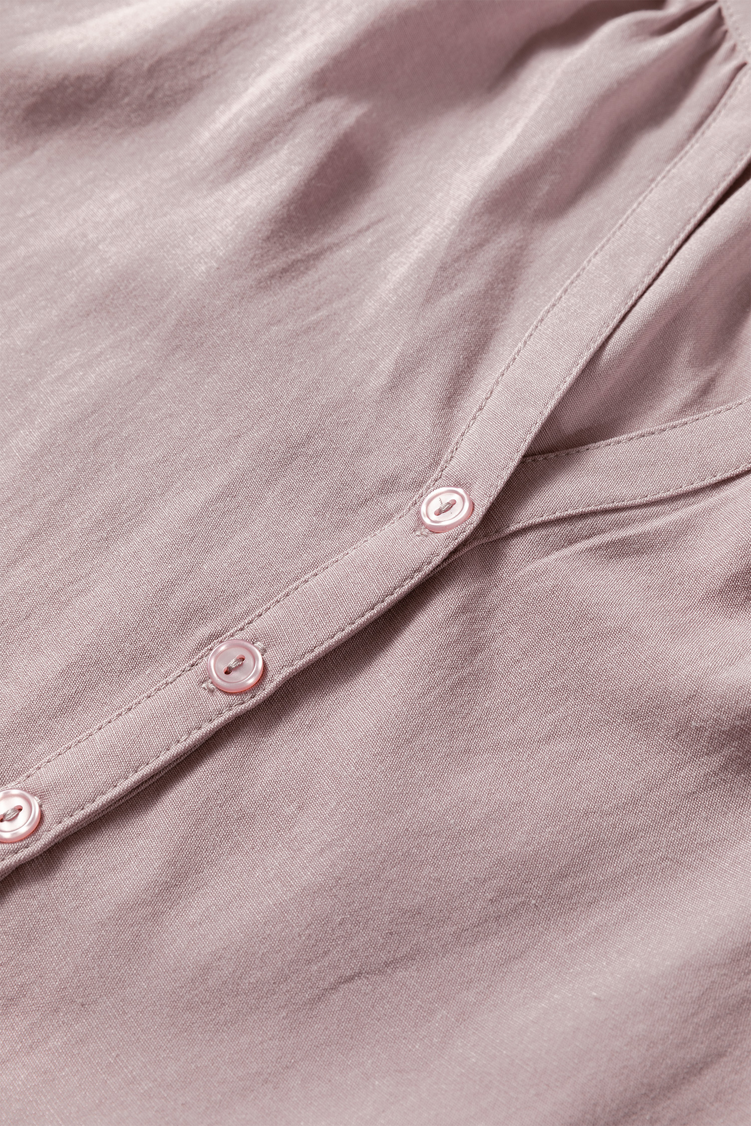 Sepia Rose Slit V Neck Ruffled Loose Blouse - loveforevers