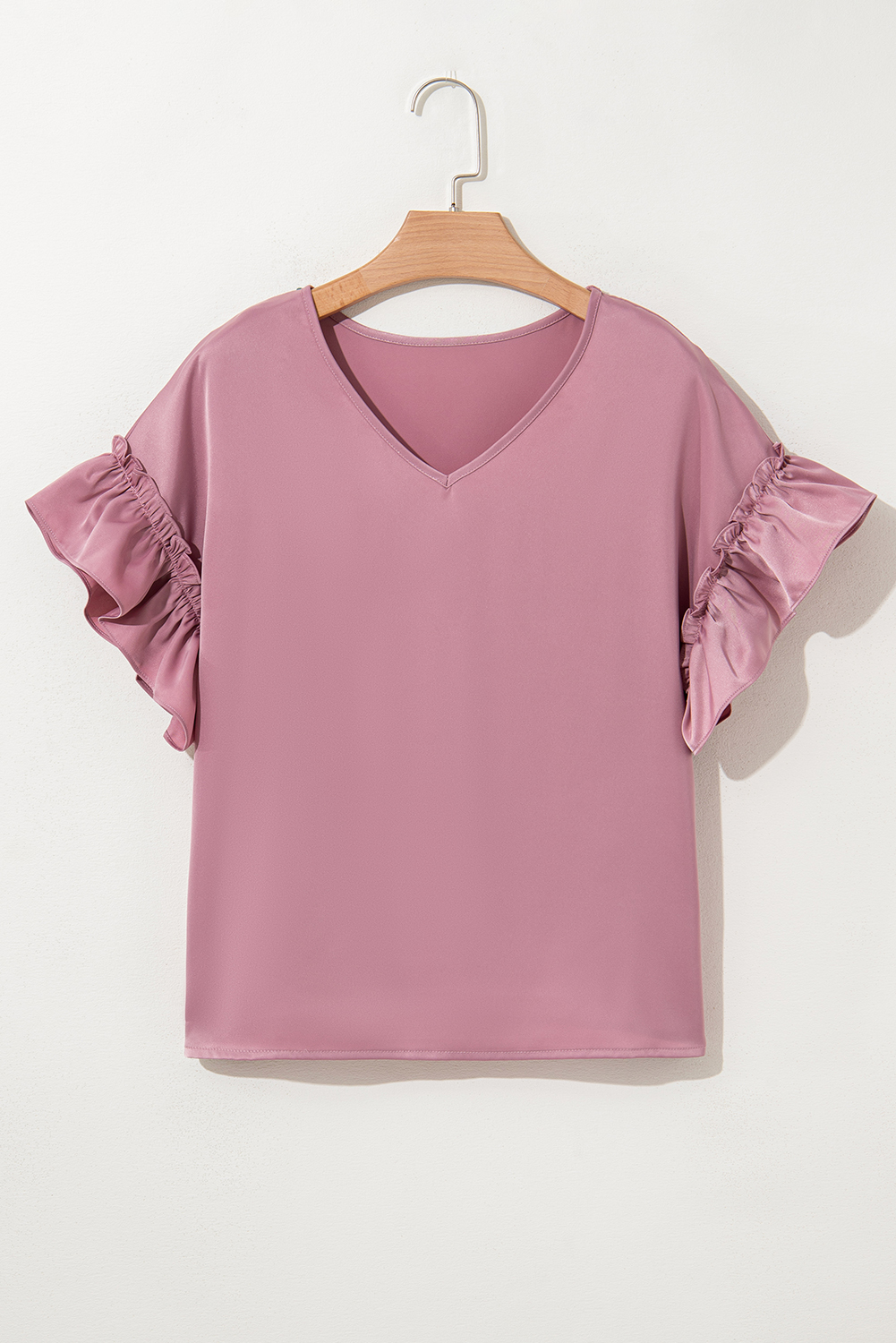 Toadstool Satin Ruffle Sleeve Top - loveforevers