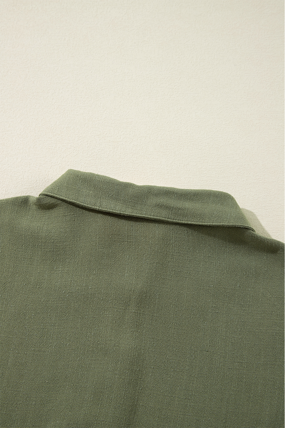 Jungle Green Puff Sleeve Buttoned Tiered Pleated Shirt Mini Dress - loveforevers
