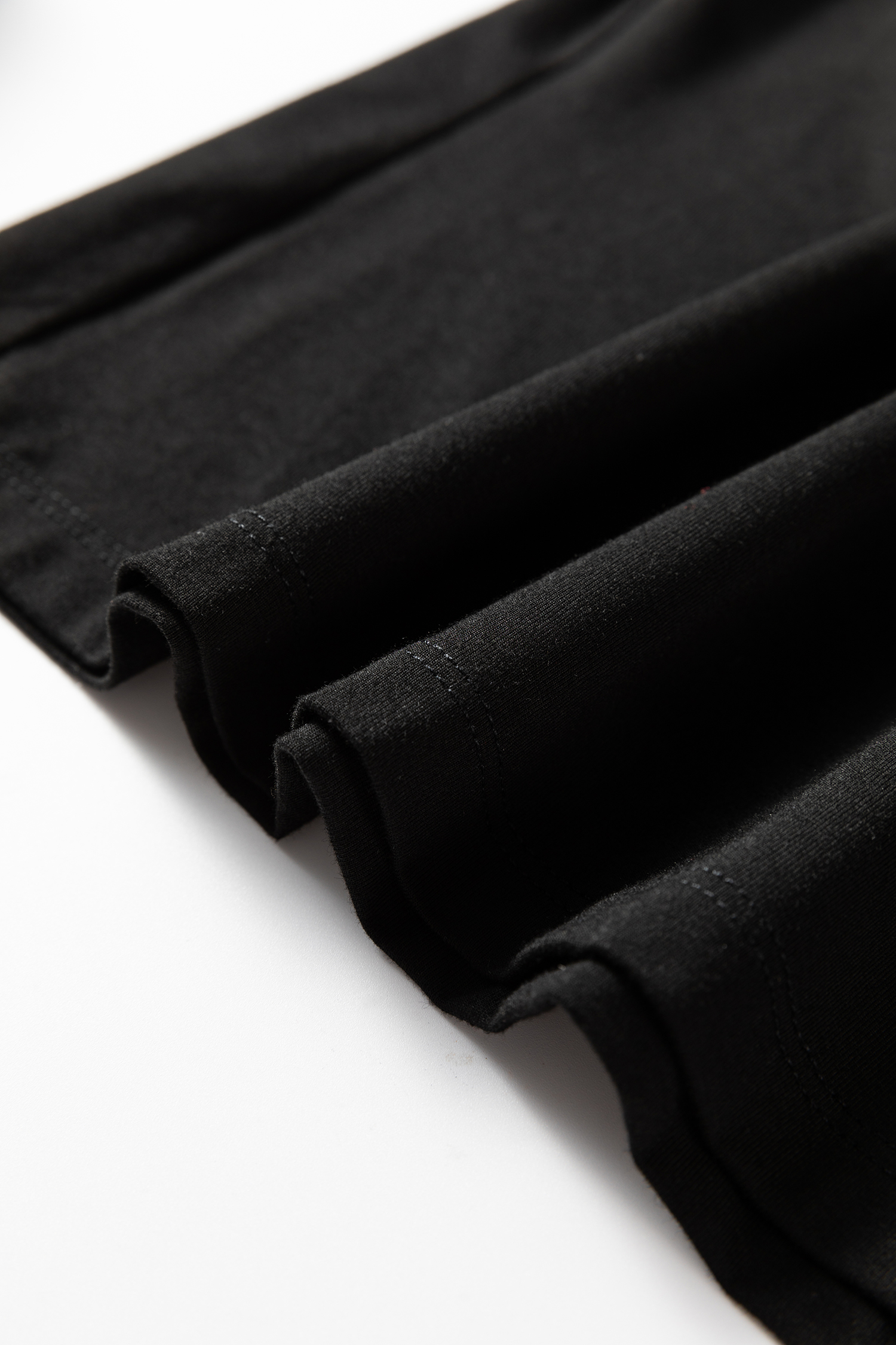 Black Slim Fit High Neck Long Sleeve Basic Top - loveforevers