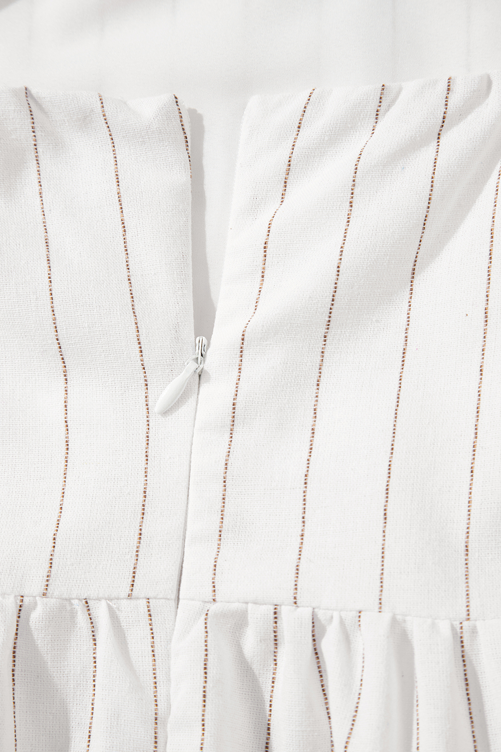 Beige Stripe Spaghetti Strap Pocketed High Waist Maxi Dress - loveforevers