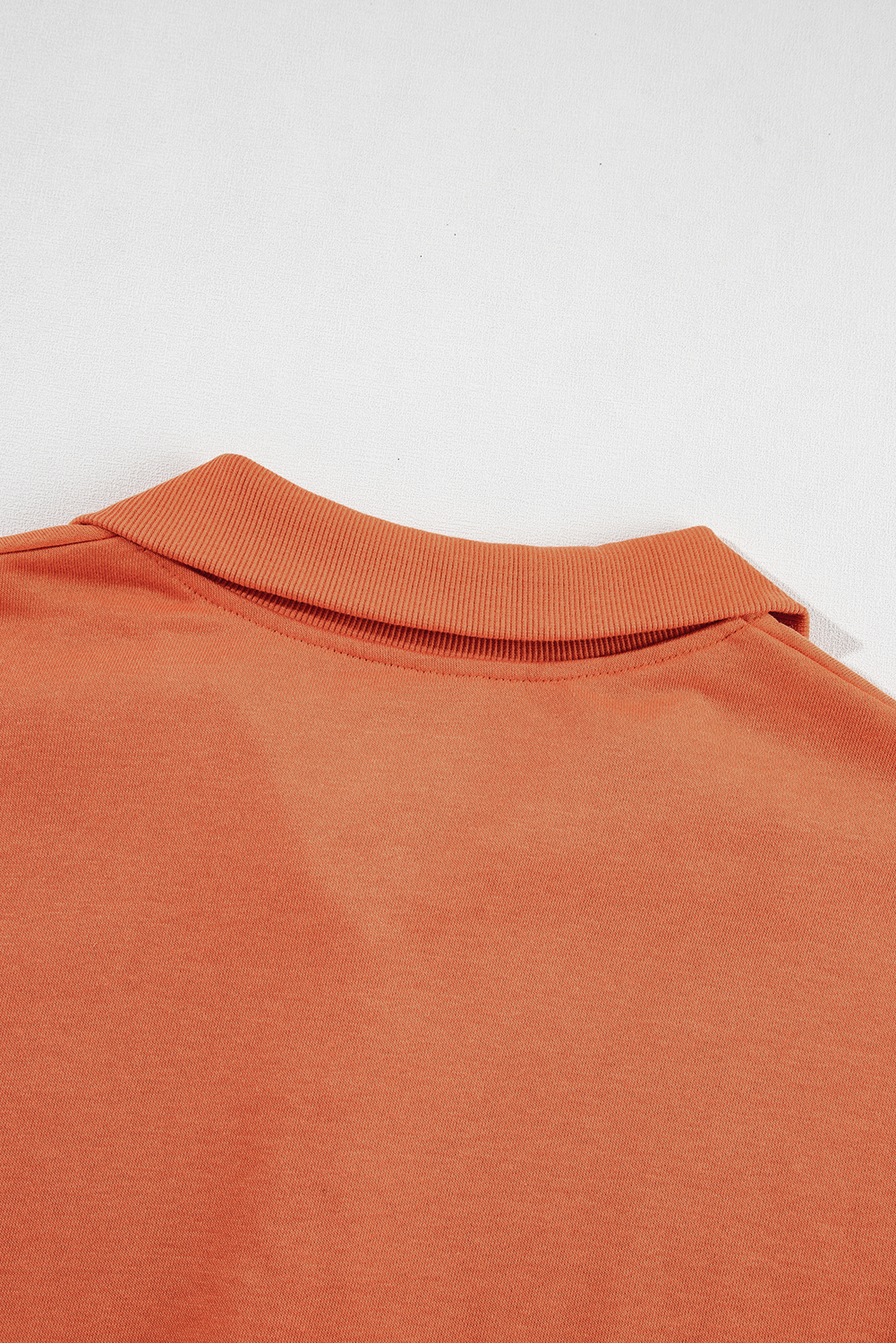 White Buttoned Collared Raw Detail High Low Baggy Sweatshirt with Slits - loveforevers
