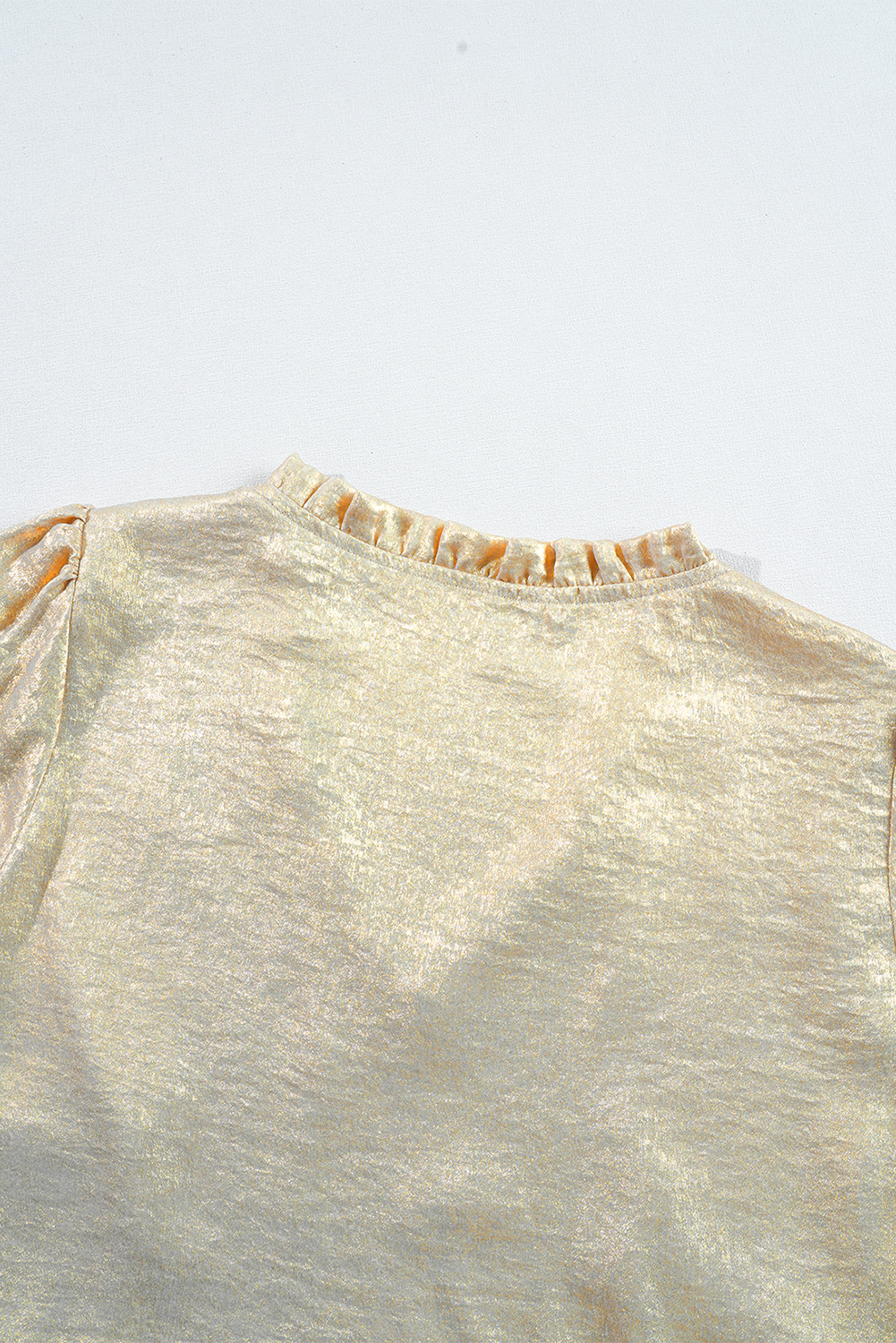 Pale Khaki Metallic Zip up Baseball Jacket - loveforevers