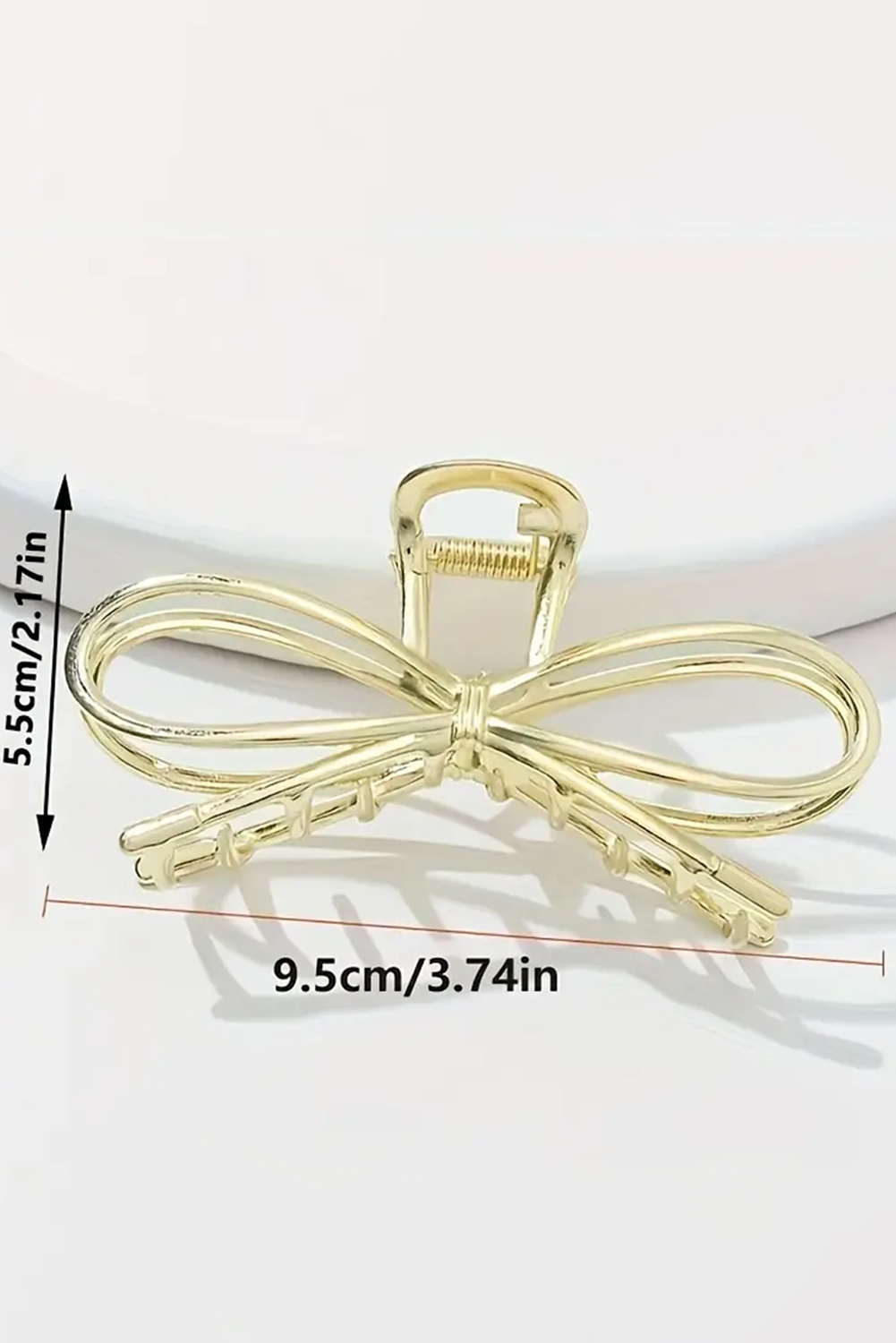 Gold Bowknot Shape Claw Clip - loveforevers