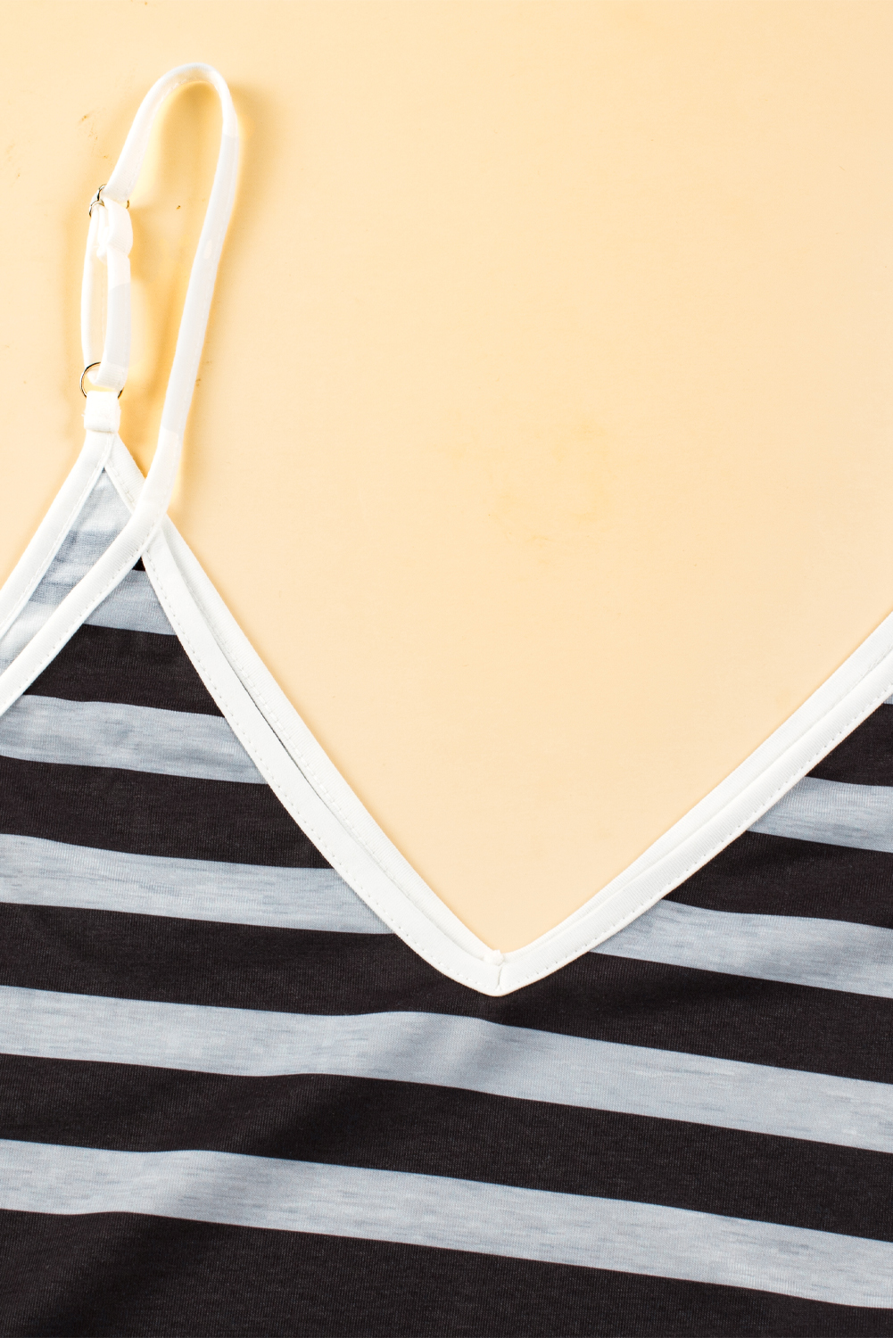 Multicolour Mixed Stripes Spaghetti Straps V Neck Maxi Dress - loveforevers