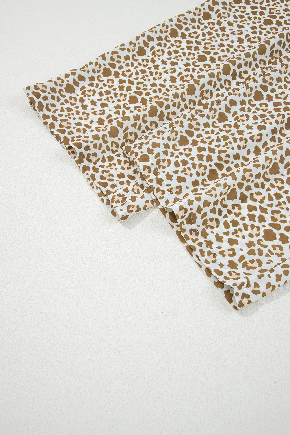 Brown Leopard Drawstring Elastic Waistband Loose Pants - loveforevers