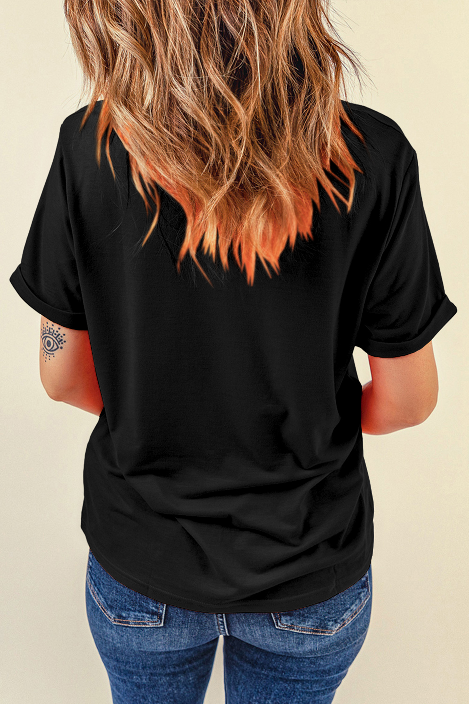 Black Cute Bow Heart Printed Valentines Day T Shirt - loveforevers